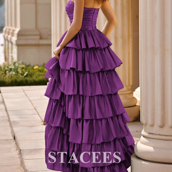 Draped in Drama: Square Neck Edition - Prom Dress - Picture 5 of 6